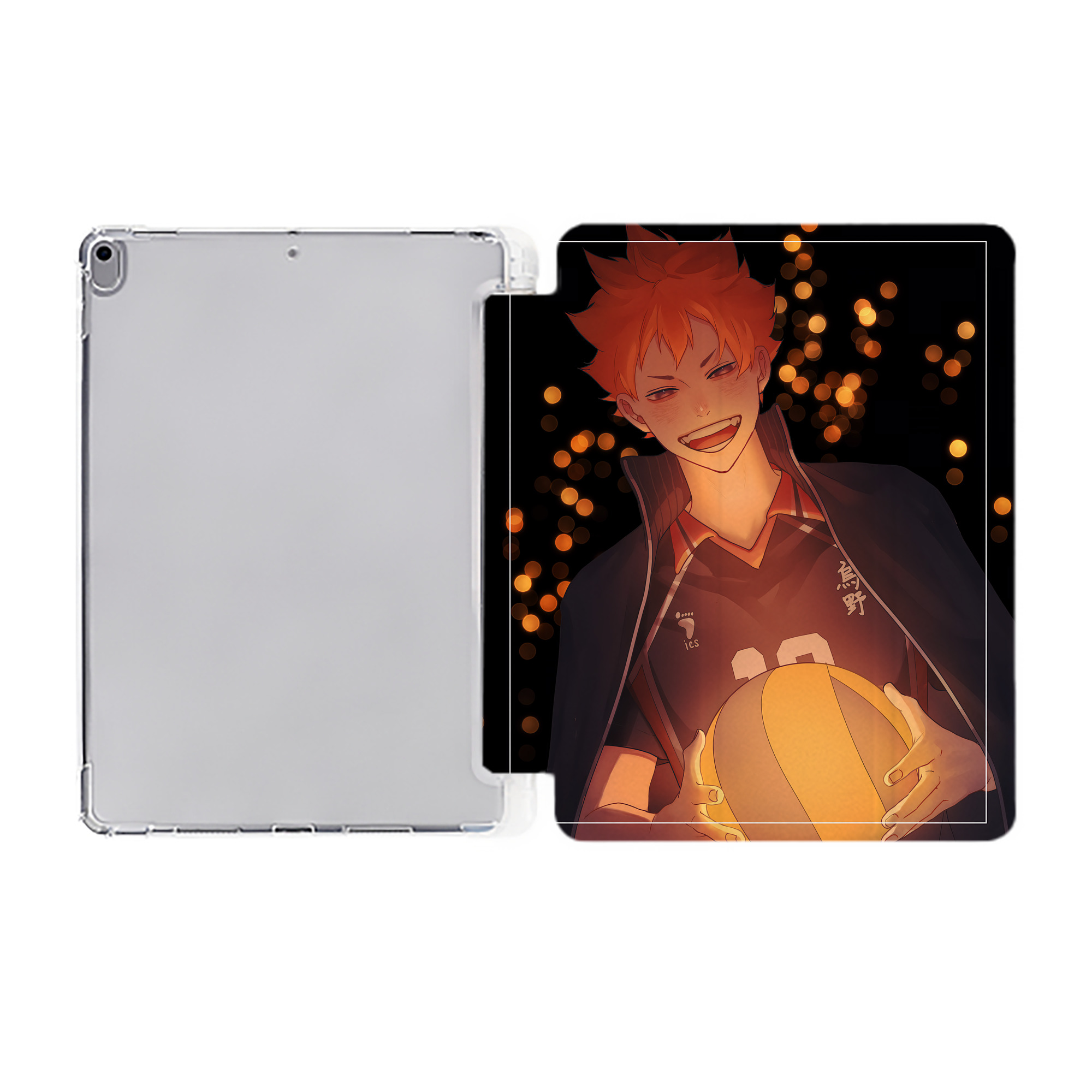 （画像用） ハイキュー!! Haikyu!! IPad ケース ペン収納付き 三つ折りスタンド PUレザー×シリコン 対応機種9.5/10.5/10.9インチ